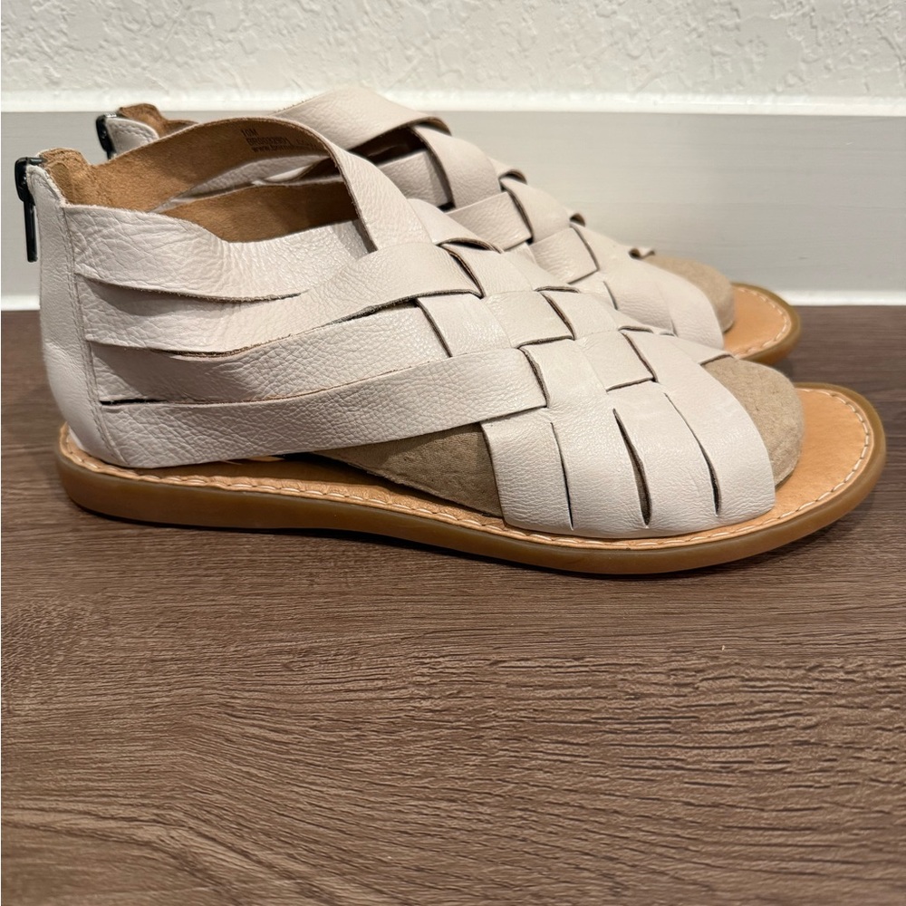 Born Woven Leather Women’s Sandals in Cream Size - Picture 3 of 10